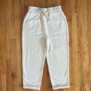 Zara Women’s Cotton High Waisted Cropped Pants